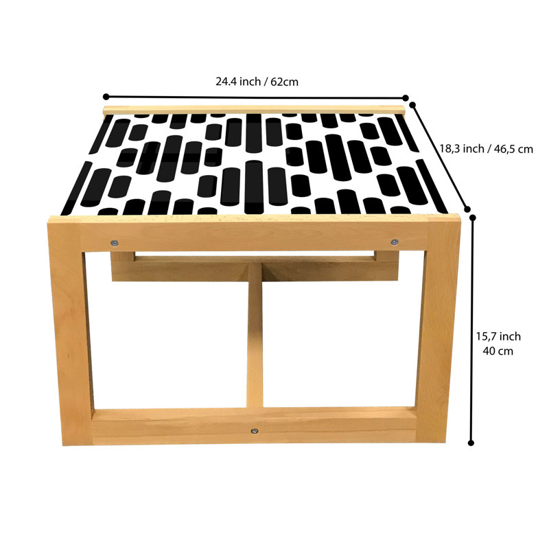 Jamirion Sled Coffee Table, 62cm H x 46cm W x 40cm D