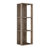 Recife Vertical Three-Tier Modern Shadow Box Cube Display Wall Shelf - White/Black-2012682763
