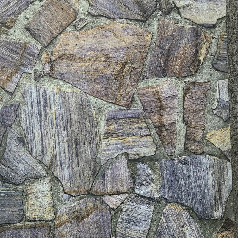 Mauve, gris, brun, papier peint moderne, brique texturée, grès 3D