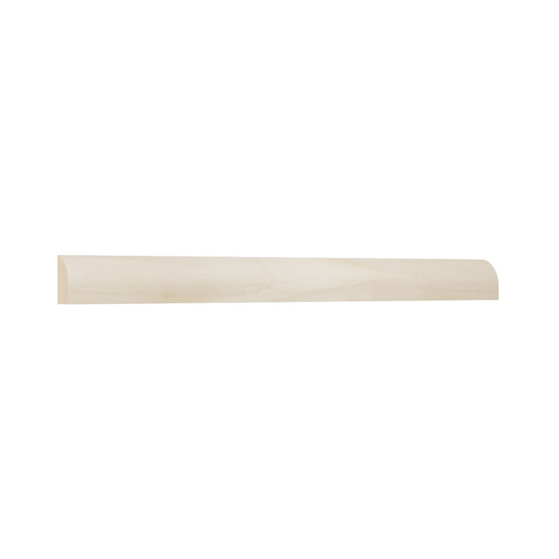 Moulure de chaussures de qualité en bois franc massif D 1/2 po x l 5/8 po x L 96 po., Peuplier