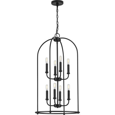 Luminaire suspendu 8 lumières lanterne cloche