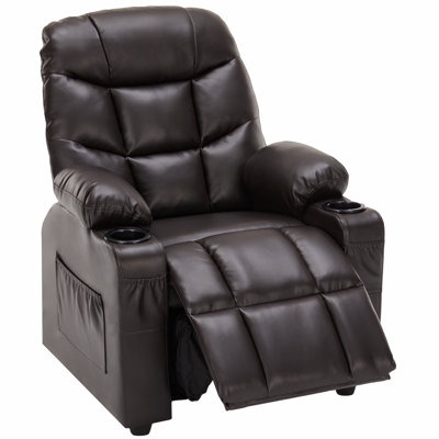 Bartruff Kids Recliner with Anti-Tilt, Two Cup Holder