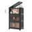 20" Side Wide Folding Storage Cabinet ,5 Tiers-316044854