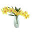 Arrangement d'orchidées dans un vase miroir-884489742