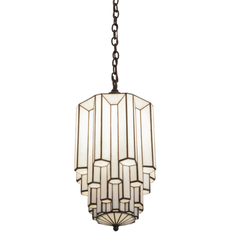 Luminaire suspendu en fer antique à 1 lumière Avrahom