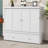 Murphy Bed Cabinet, Solid Pine Wall Bed Chest With USB, Charging Station And Large Storage Drawer-184757600