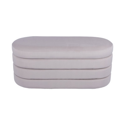 Velvet Ottoman Bench With Storage
