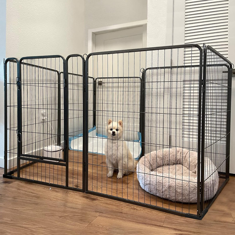 79.5cm Dog Playpen Indoor & Outdoor Foldable Pet Exercise Fence Pen