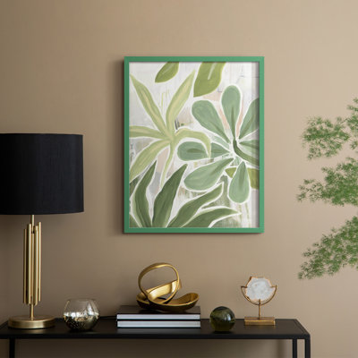 «Tropical Graffiti II», reproduction encadrée - bois massif