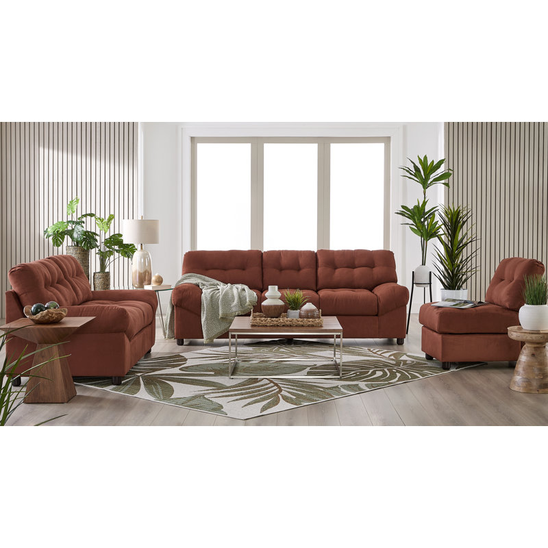  Causeuse rembourrée 25100, cuivre Bonanza, Cuivre Bonanza