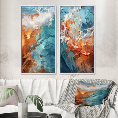 «Beach Photo Oceanic Rhythms III», 2 pièces