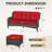 73'' Wide Wicker Patio Sofa with Cushions-674401191