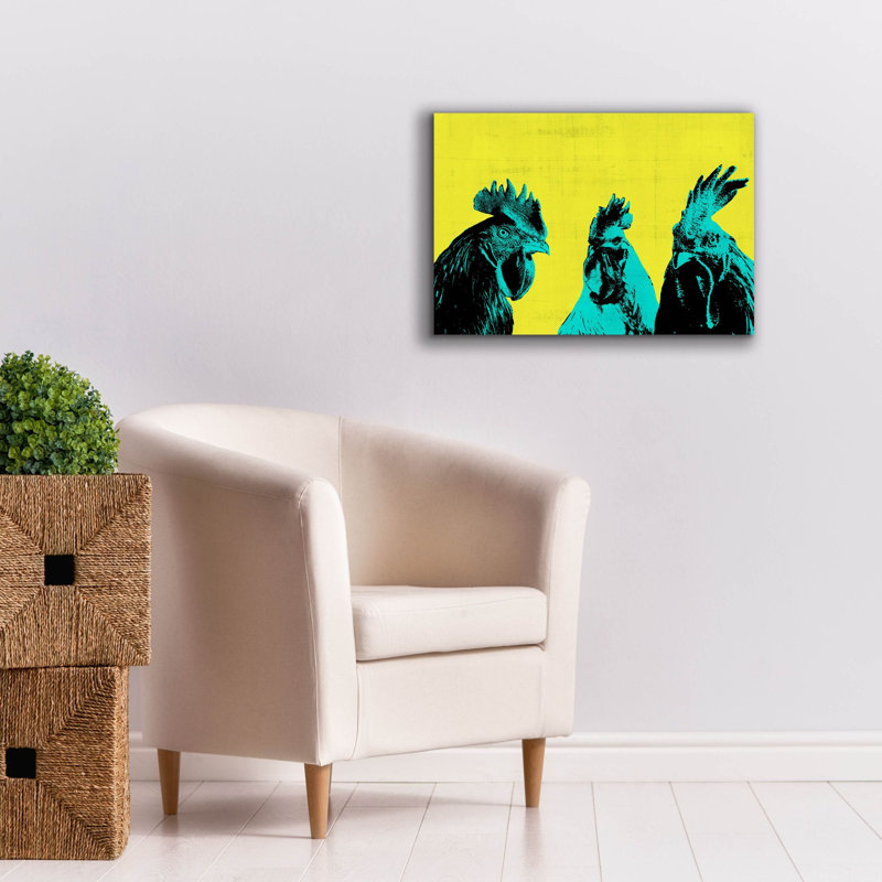  «Pop Art Farm 5» par Annie Warren, art mural sur toile, 26 po x 18 po, H 18 po x l 26 po