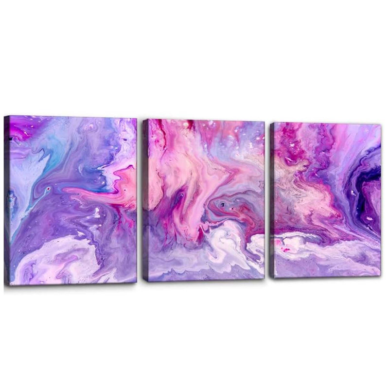 40*30,3 Pieces Modern Abstract Texture Artwork Canvas Prints Abstract Background.