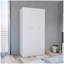 Armoire penderie H 71 po avec 3 portes et 2 tiroirs intérieurs, 3 portes-261178559