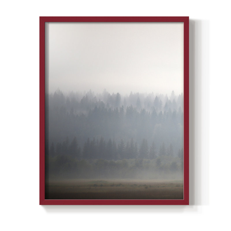 Morning Glow II Framed Print - Solid Wood, Red, 30" H x 24" W
