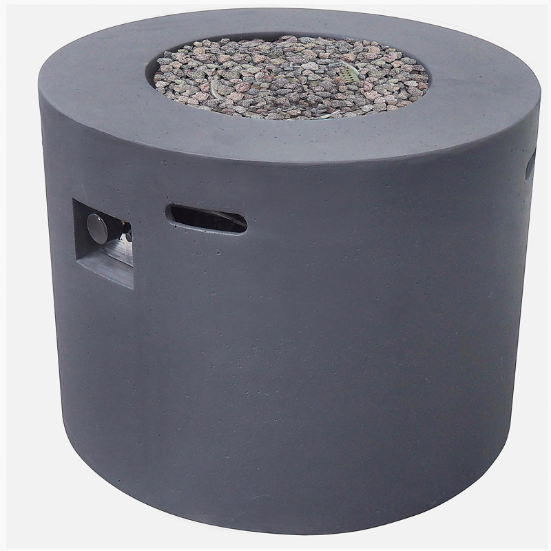 31-inch Round Fire Pit - 40,000 Btu, Dark Gray