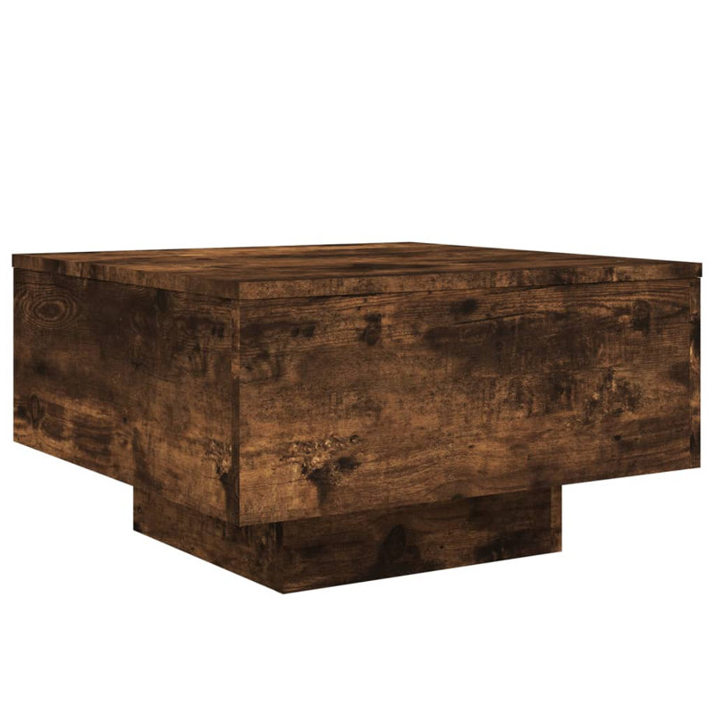 Coffee Table Engineered Wood Accent Side Sofa End Table Multi Colors, Smoked Oak