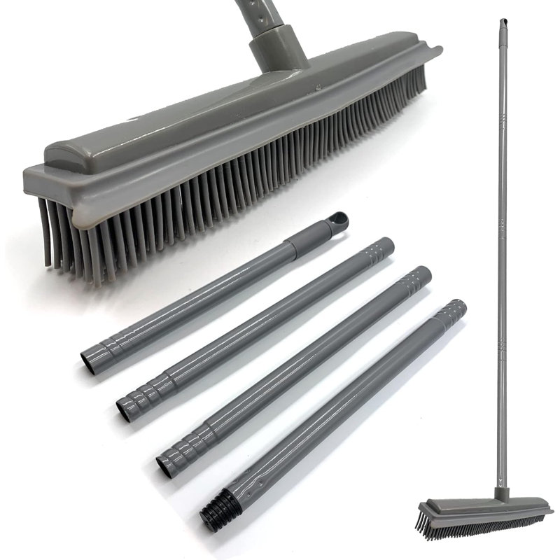 Multi Purpose Brush Long Handled Rubber Broom