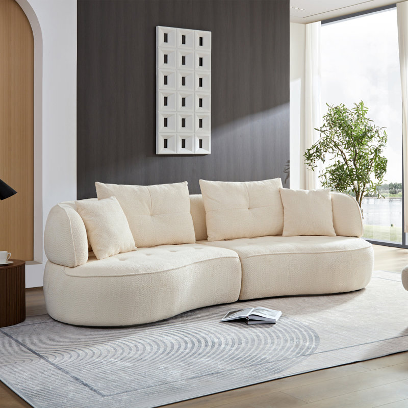 Canapé modulaire modulaire pour salon moderne, Blanc