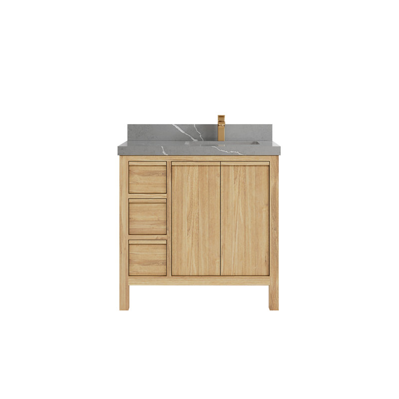 36'' Single Bathroom Vanity with Quartz Top