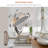 Rechargeable Lighted Wall Mounted Makeup Mirror With 3 Colour Lights,Dimmable Touch Screen,8 Inch LED Double Sided 1X/10X Magnifying 360°Flexible 13 Inch Retractable-1296209459