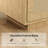 5-Tier Bookshelf, Boho Bookcase with Rattan Doors, Wooden Bookcase and Bookshelf with Storage,for Bedroom,Living Room