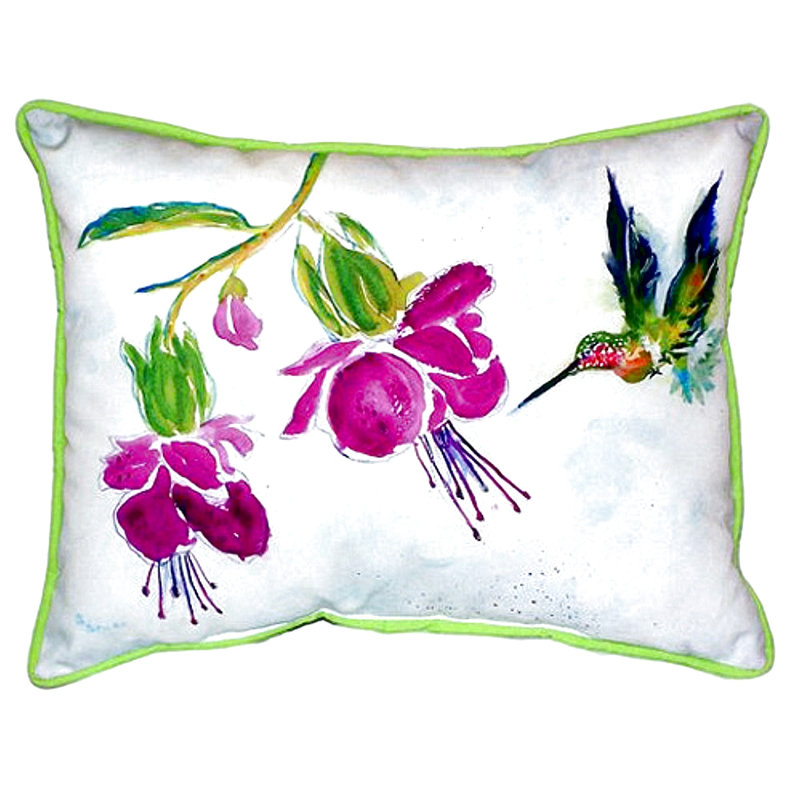 Coussin d'extérieur 24 "Hummingbird Hummingbird
