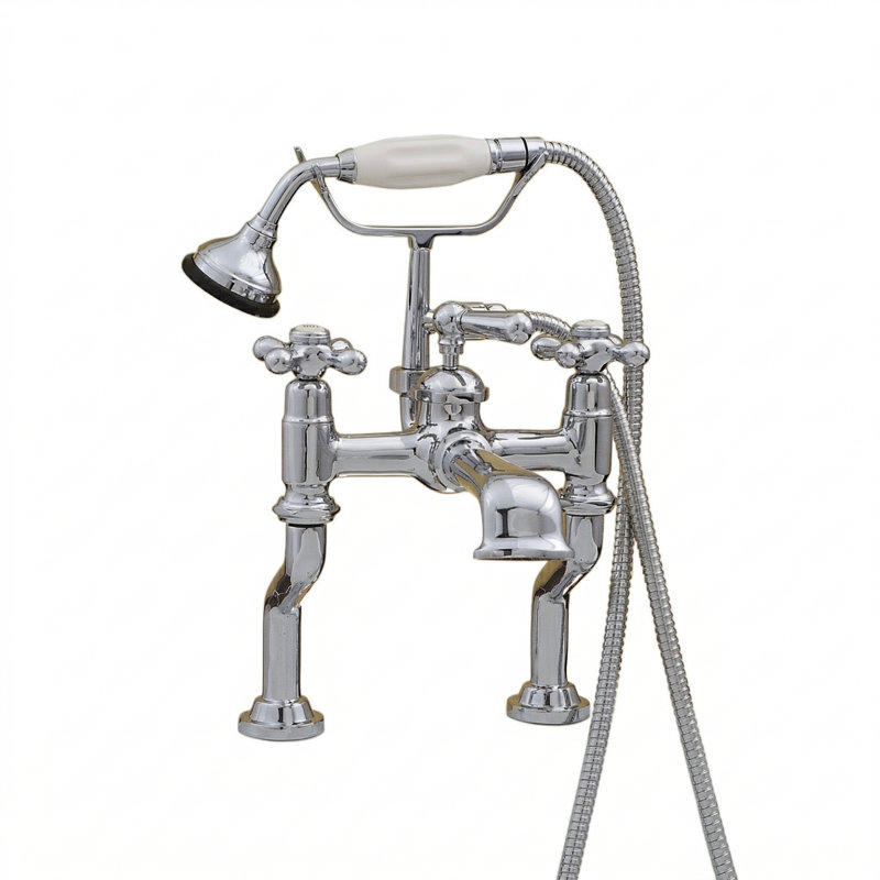 Robinet de baignoire de téléphone britannique à fixation sur le comptoir par Strom Living, Chrome