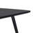Rectangular Coffee Table with Curved Edge MDF Top and Iron Base – Accent Center Table Easy Assembly-164556190
