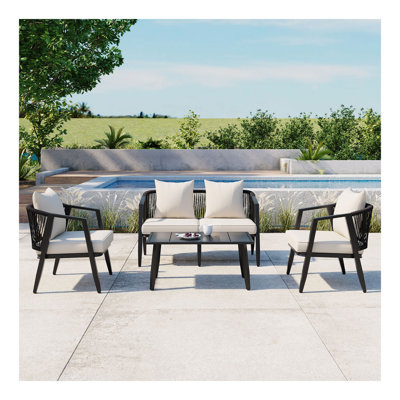 Durable and Comfortable Outdoor Seating Set,Suitable for Patios, Lawns, and Poolsides