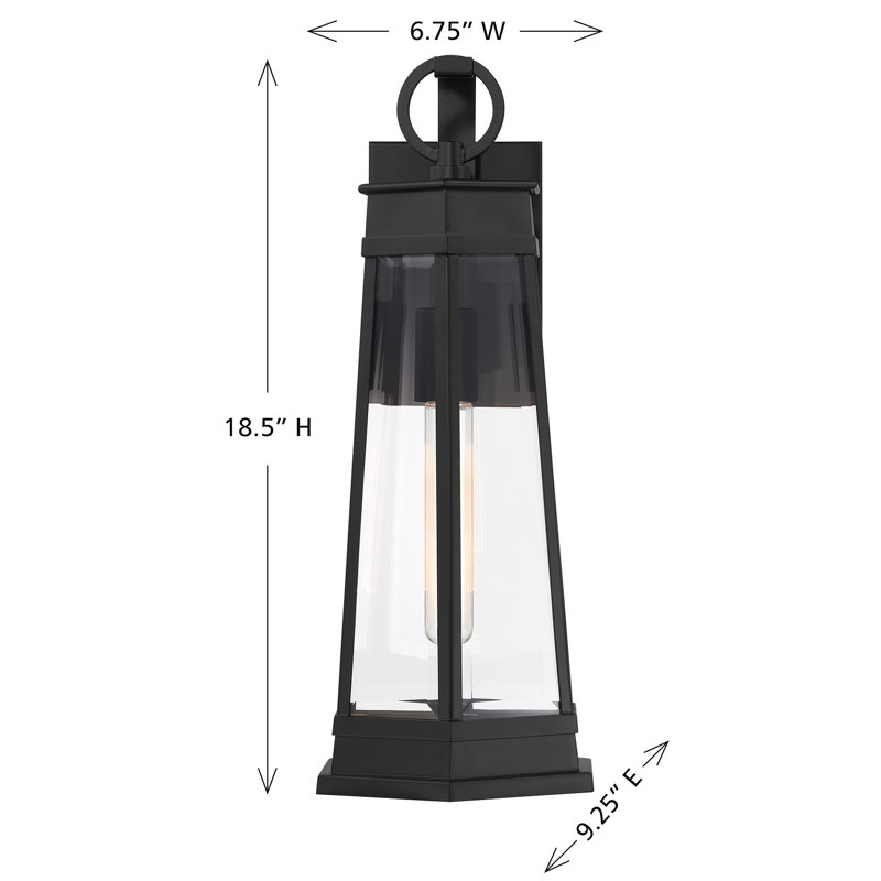 Lanterne murale d'extérieur 1 lumière Oaklawn, H 18,5 po x l 6,75 po x P 6,75 po