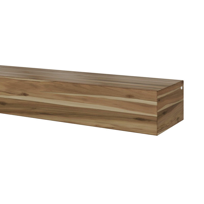 Acacia Fireplace Mantel Shelf, 48'', Weathered