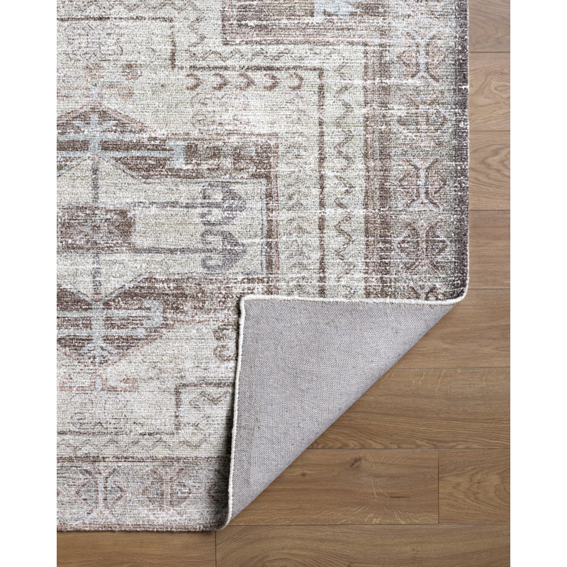 Tapis fait main Lauren Liess x Livabliss Limon, Beige, Rectangle 8' x 10'