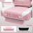 Reclining Ergonomic Fabric PC & Racing Game Chair With Bluetooth Speakers And Vibration Lumbar Pillow-141546301