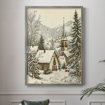 Christmas Holiday Art DXXII Framed Print - Solid Wood