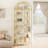 Bookcase, Arched Display Rack with 9-Tier Display Open Shelves-413554431