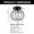 1 - Light Mini 7.08’‘ Crystal Flush Mount Ceiling Light with Crystal Accents