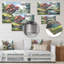 Paysage japonais du soleil levant II - Décoration murale japonaise en métal-2043792054