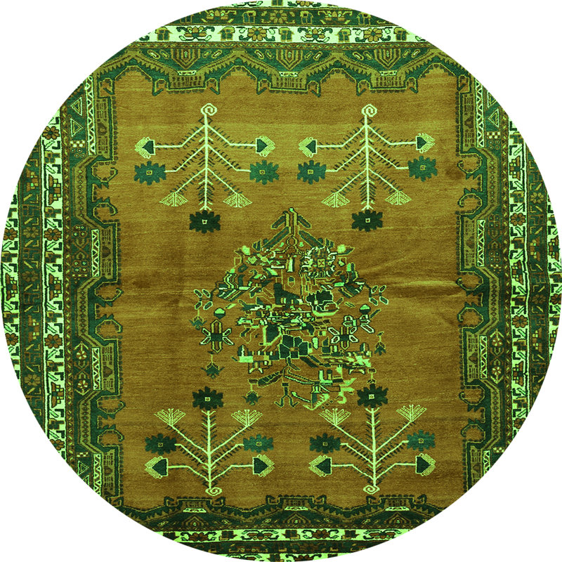 Chenille Oriental Indoor Rug, Square 8'