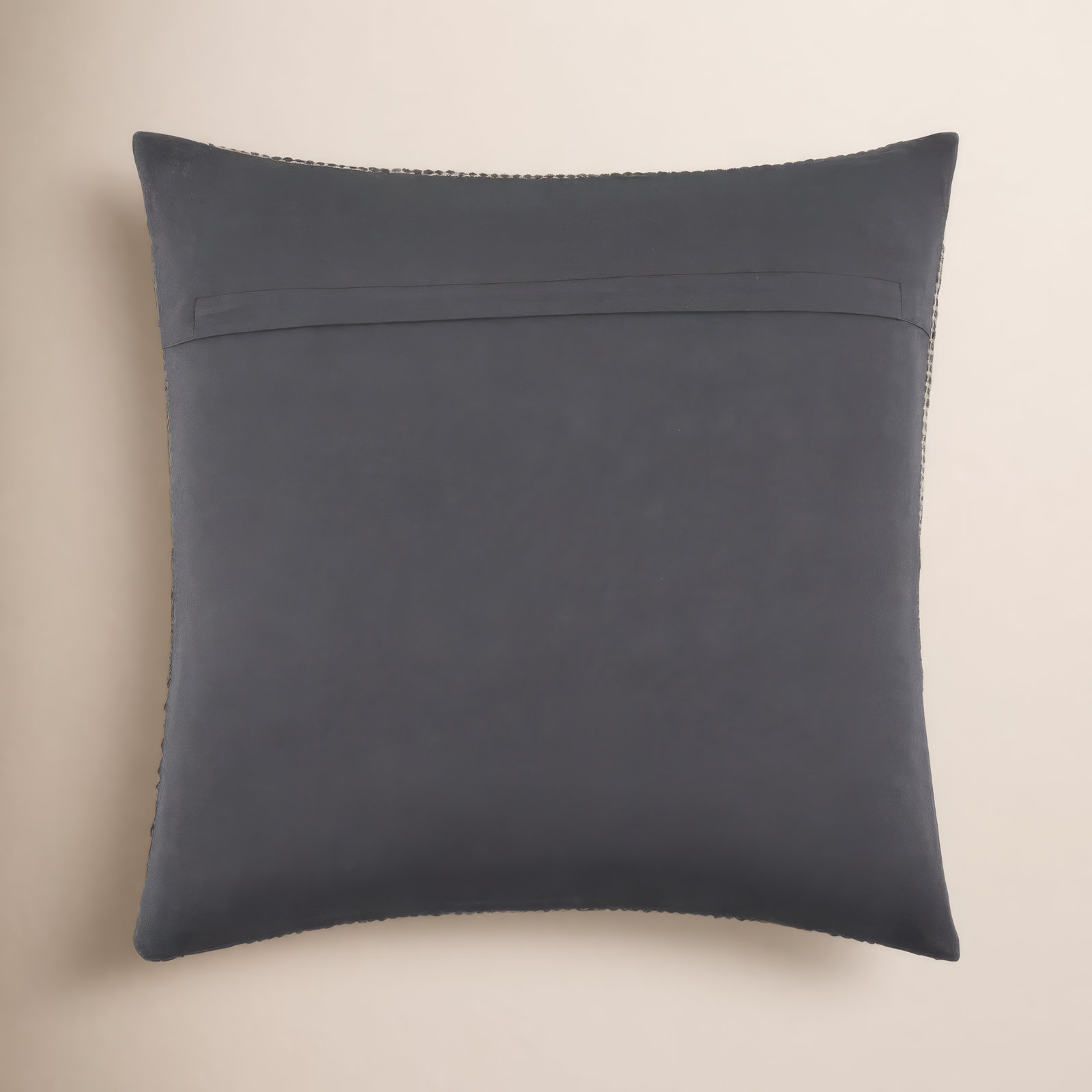 Monacizzo Accent Pillow, Pillow Cover Only - No Insert, Square 18", Black