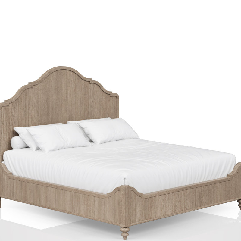 Grand lit transitionnel décontracté au fini sable enchanteur - chambre à coucher enchanteresse
