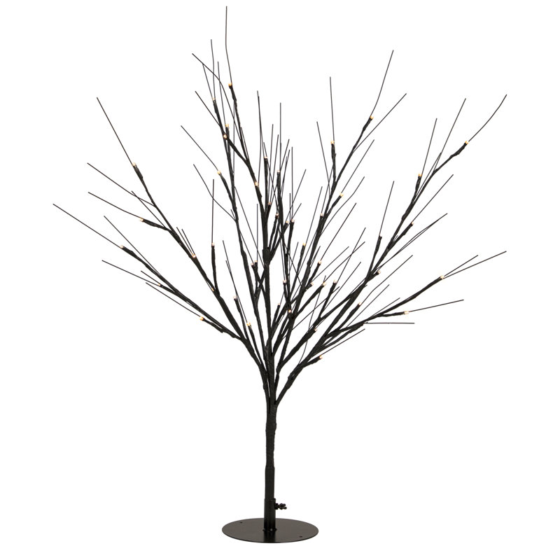 Arbre d'Halloween 39 po avec lumières DEL blanc chaud 39 po