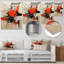 «Red and White Chaos Unleashed II», art mural abstrait en métal-246013053