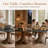Aurora 39"/43" Modern Round Dining Table With Hand-Crafted Solid Wood Pedestal Base -  Circular Kitchen Table For Small Spaces & Breakfast Nooks-1902396410-1902396413-1902396412