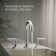 Occasion Sink with Cane Design Single Hole Bathroom Faucet with Drain Assembly