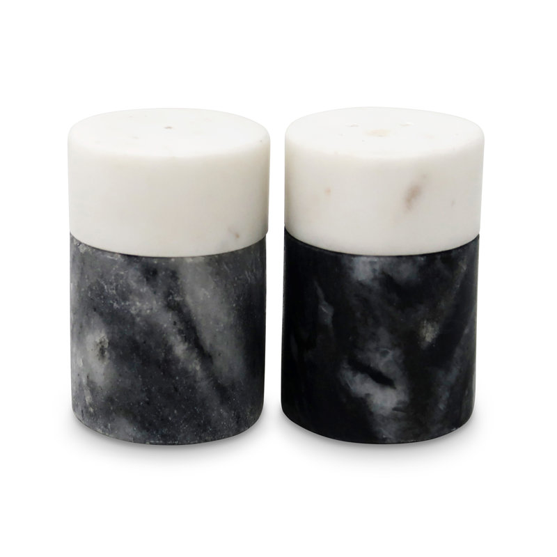 Ensemble sel et poivre blanc et noir