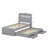 Twin XL Size Platform Bed with LED Headboard, Charging Station, Twin Size Trundle and 2 Drawers-98458974