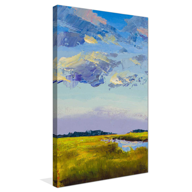 River Streams - Reproduction d'art sur toile tendue, H 40 po x l 18 po x P 1 po