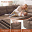 Canapé modulaire en chenille 55,3 po avec rangement 2 compartiments cachés pour canapé modulaire 55,3 po-226822732-226822720